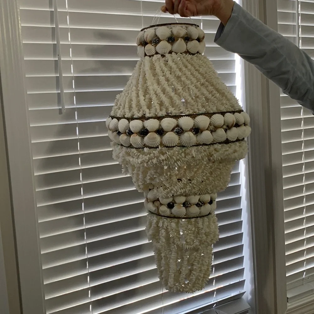 Custom Handmade SeaShell / Opal Chandelier